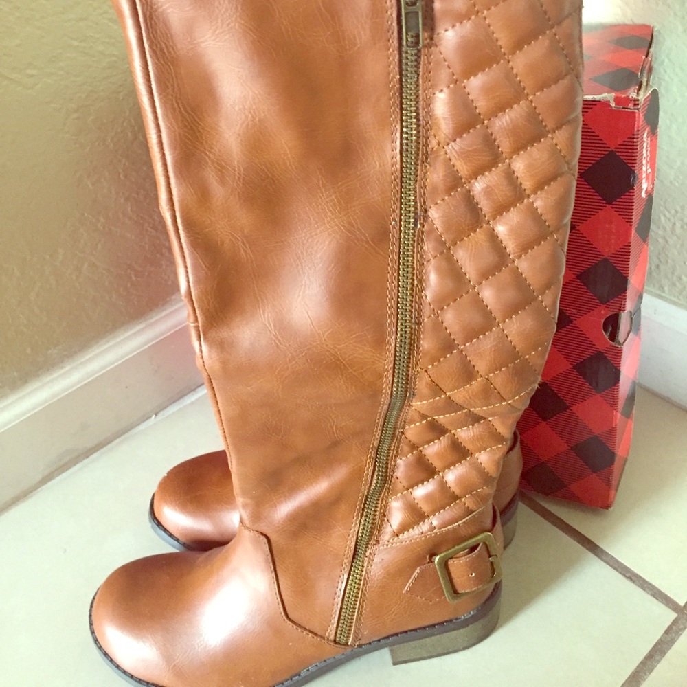 Arizona Co. knee high boots : Cogniac